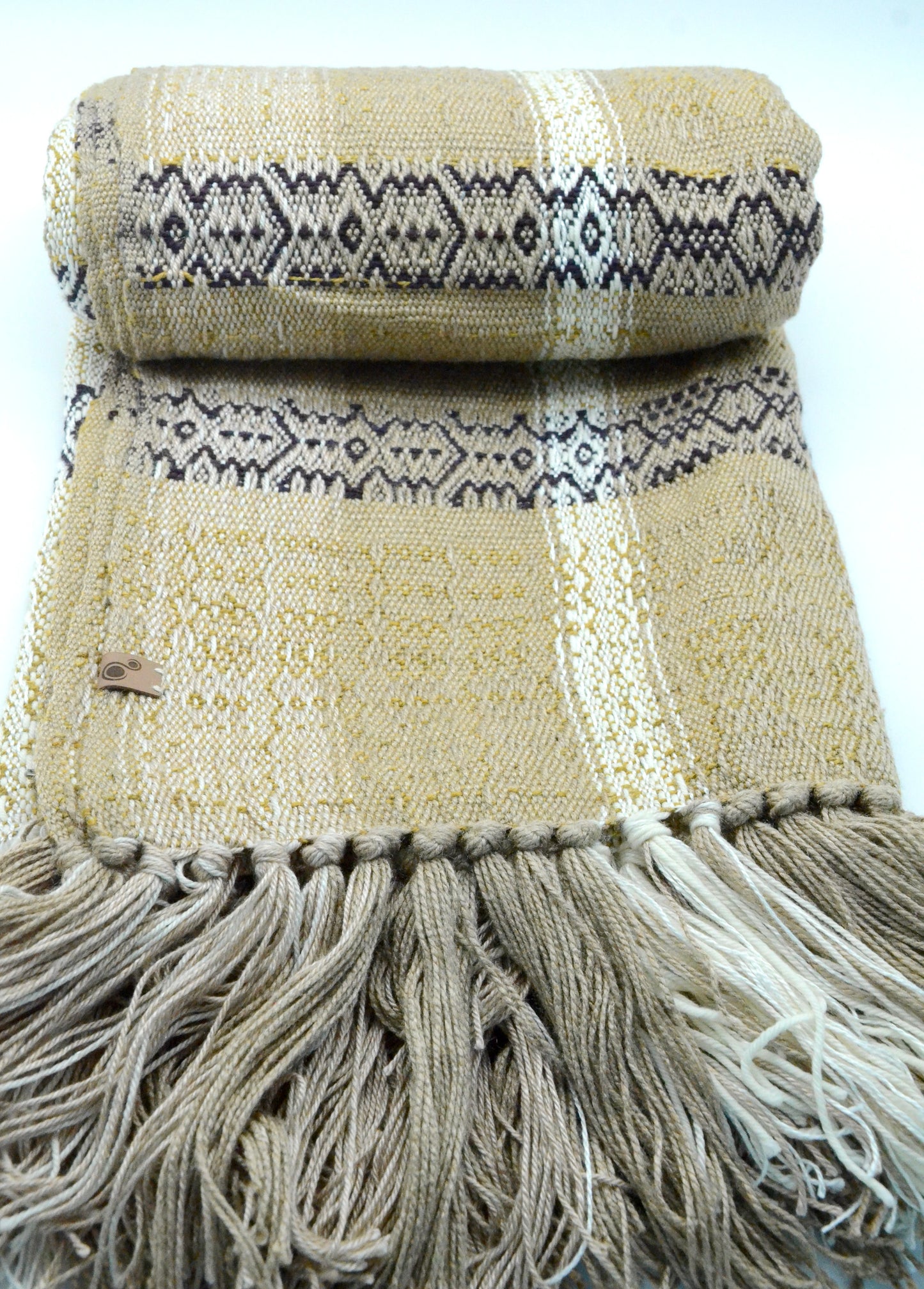 Earth Tones Throw Blanket | Handwoven