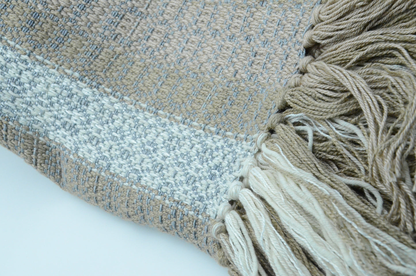 Desert Beige Throw Blanket | Handwoven 