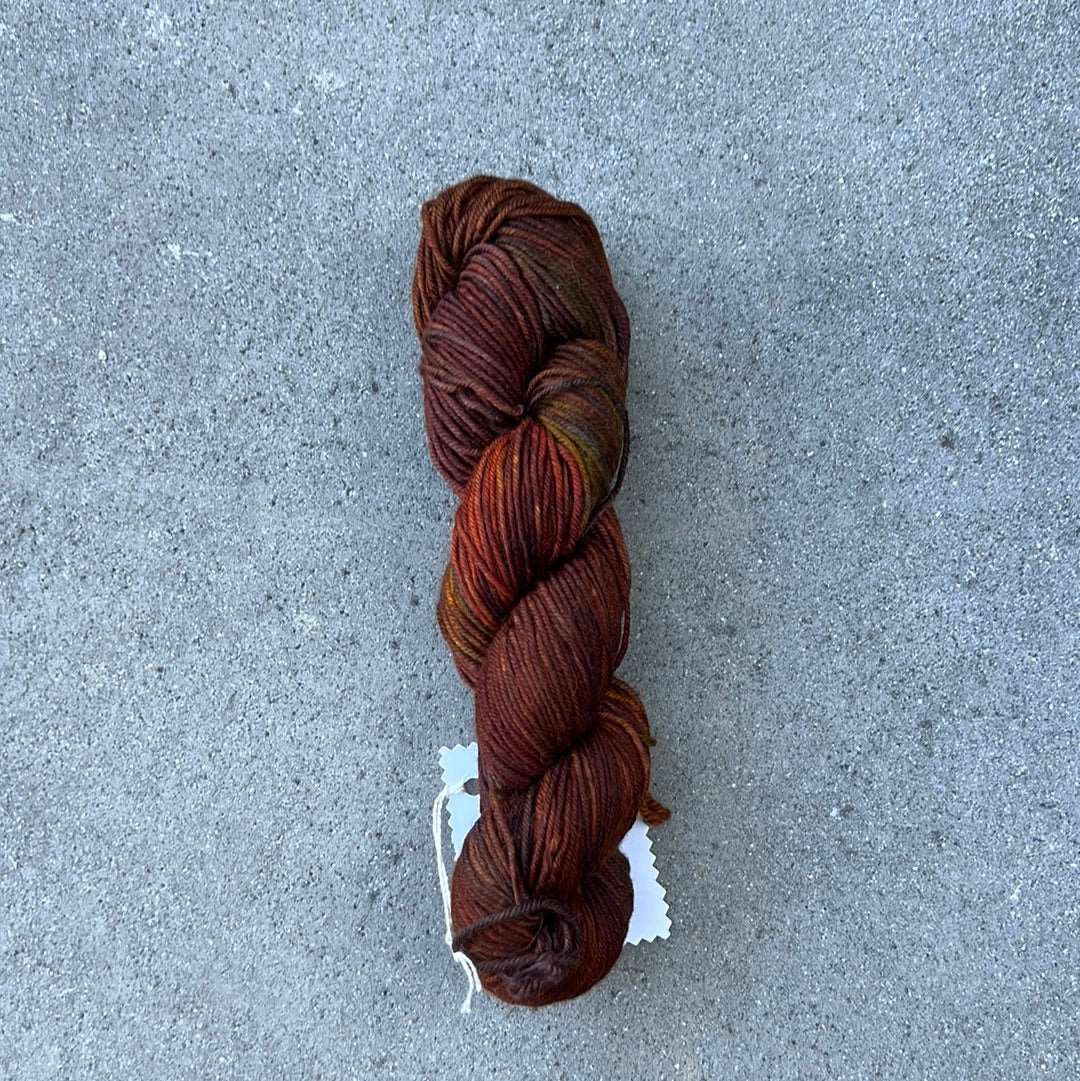 Hand-Dyed & Hand Painted Yarn with warm tones and fall colors